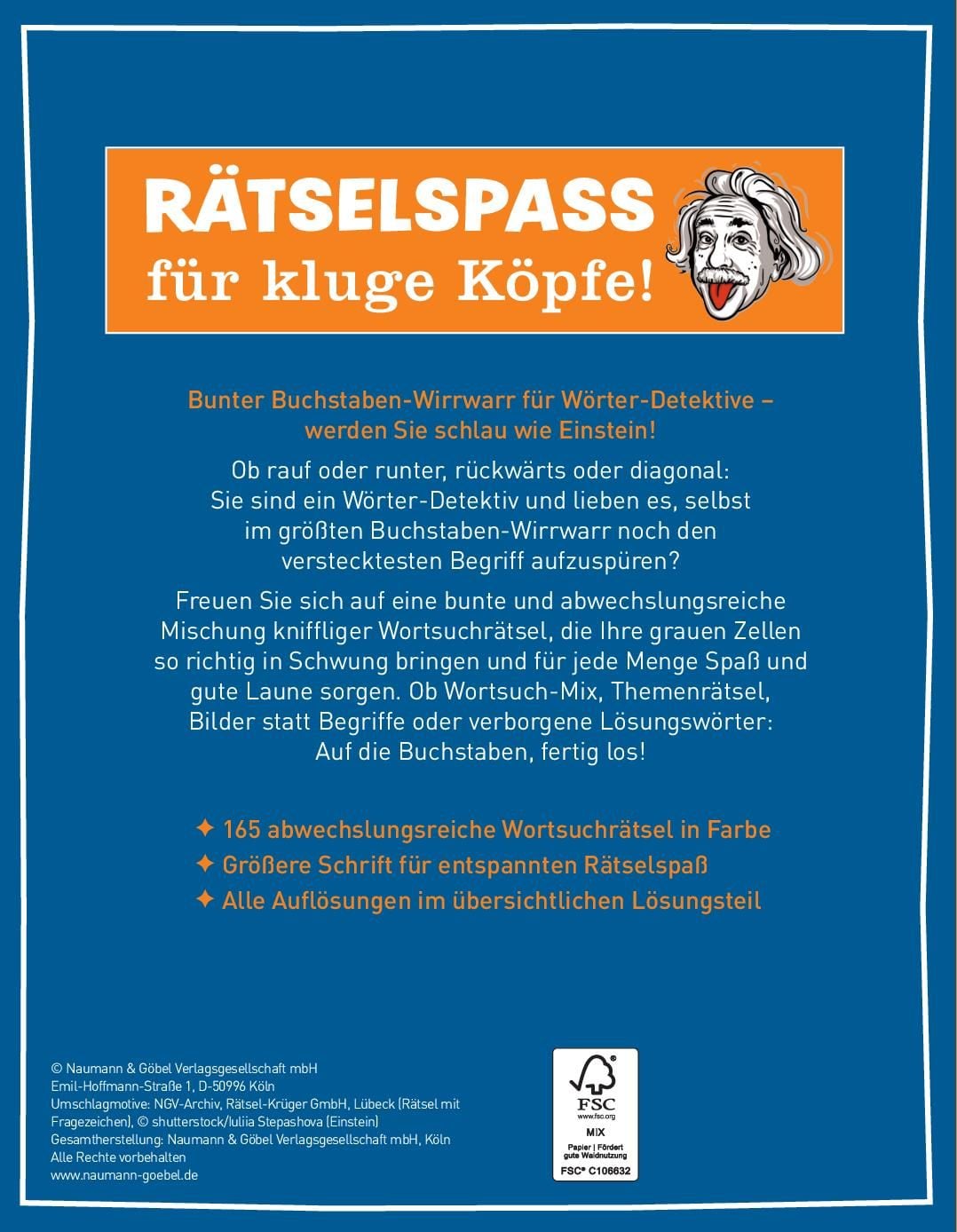 Sei schlau wie Einstein! - Wortsuchrätsel in Grossschrift - Bild 2