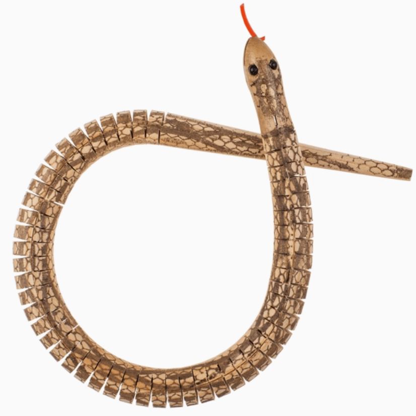 Holzschlange 50 cm - Bild 2