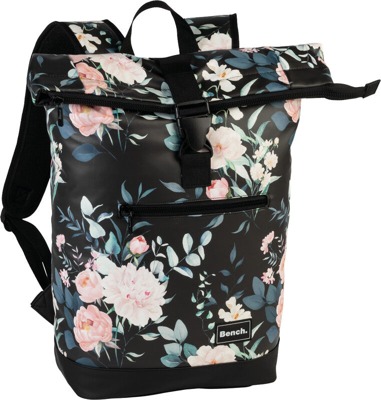 Bench Rucksack  hydro roll-top bunt/schwarz Blumen - Bild 2