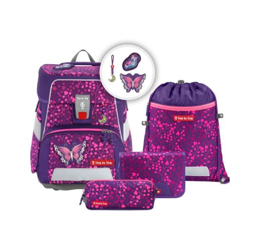 Step by Step SPACE SHINE Schulranzen-Set Butterfly Night Ina - Bild 1