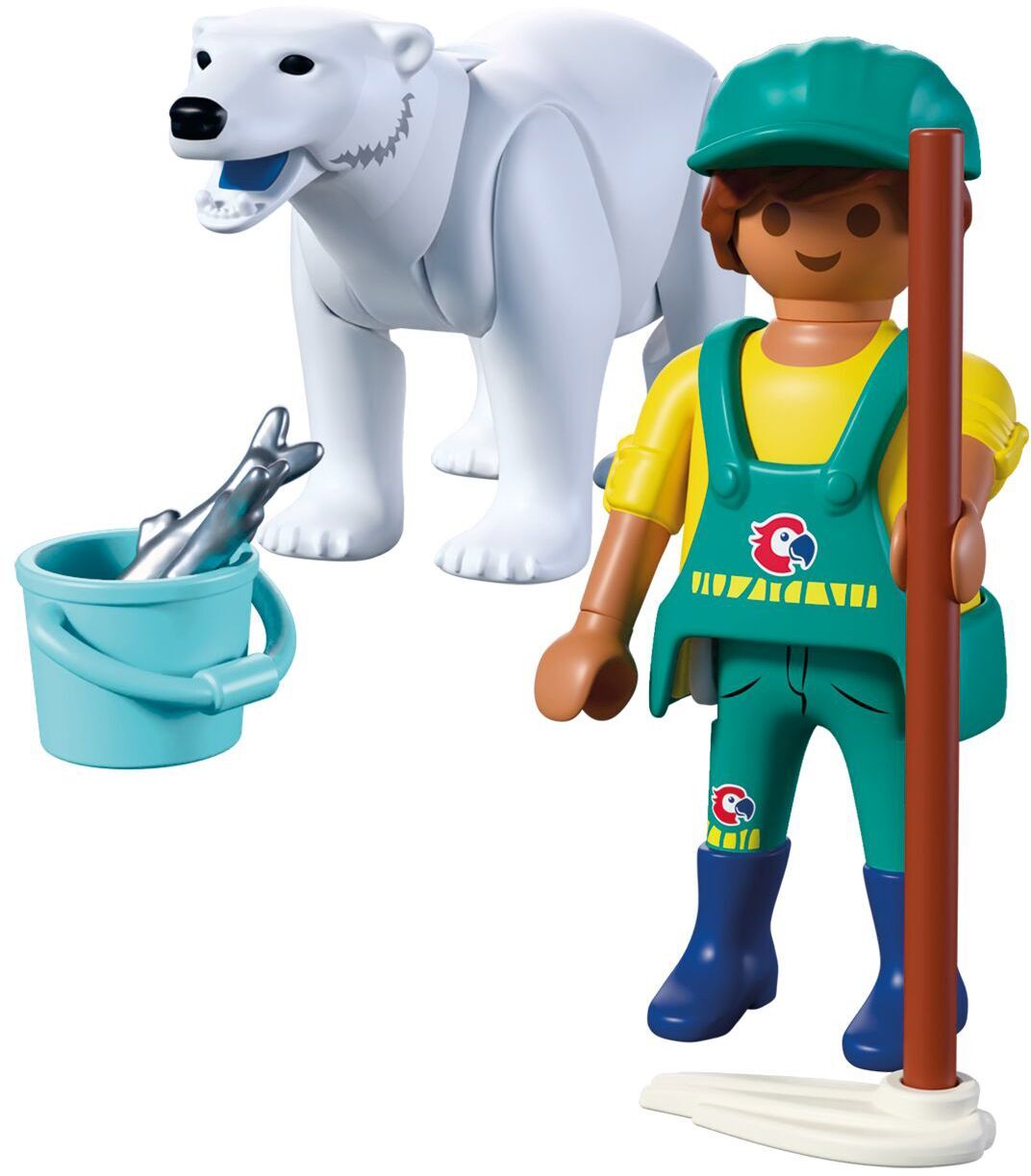 PLAYMOBIL Animals & Friends: Zoo: Eisbär und Pfleger 72090 - Bild 2