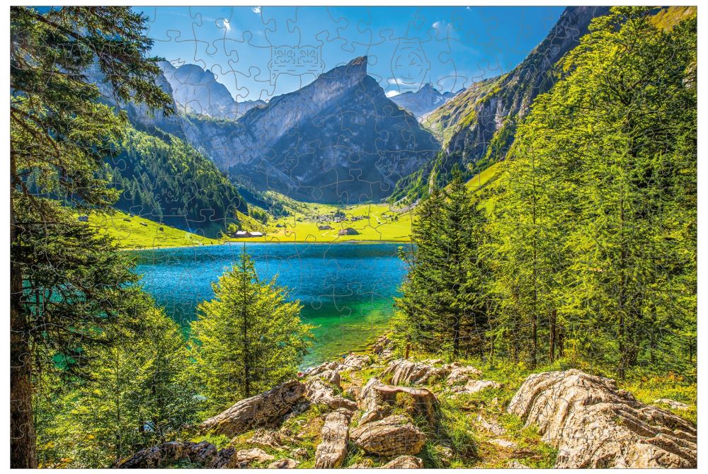 Puzzle Holz Seealpsee 250 Teile - Bild 2