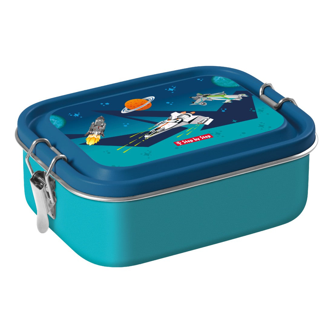 Step by Step Edelstahl Lunchbox Raumschiff - Bild 2