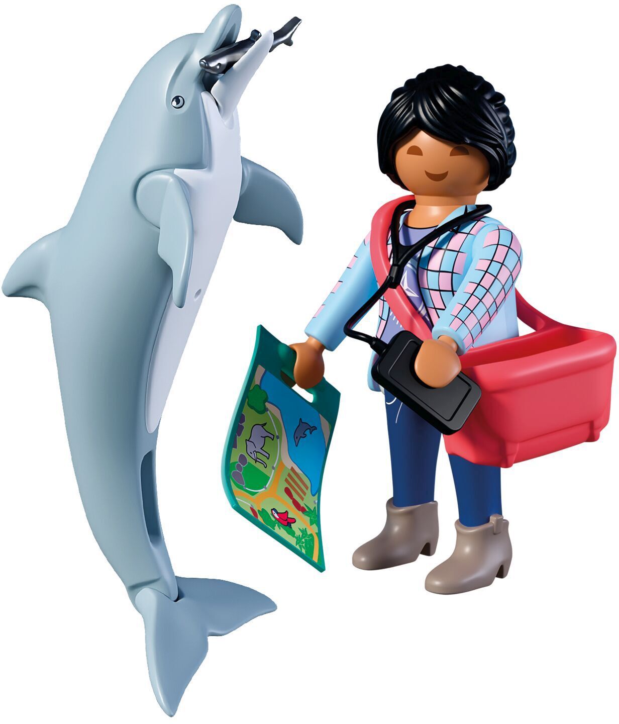 PLAYMOBIL Animals & Friends: Zoo: Delfin und Besucherin 72091 - Bild 2