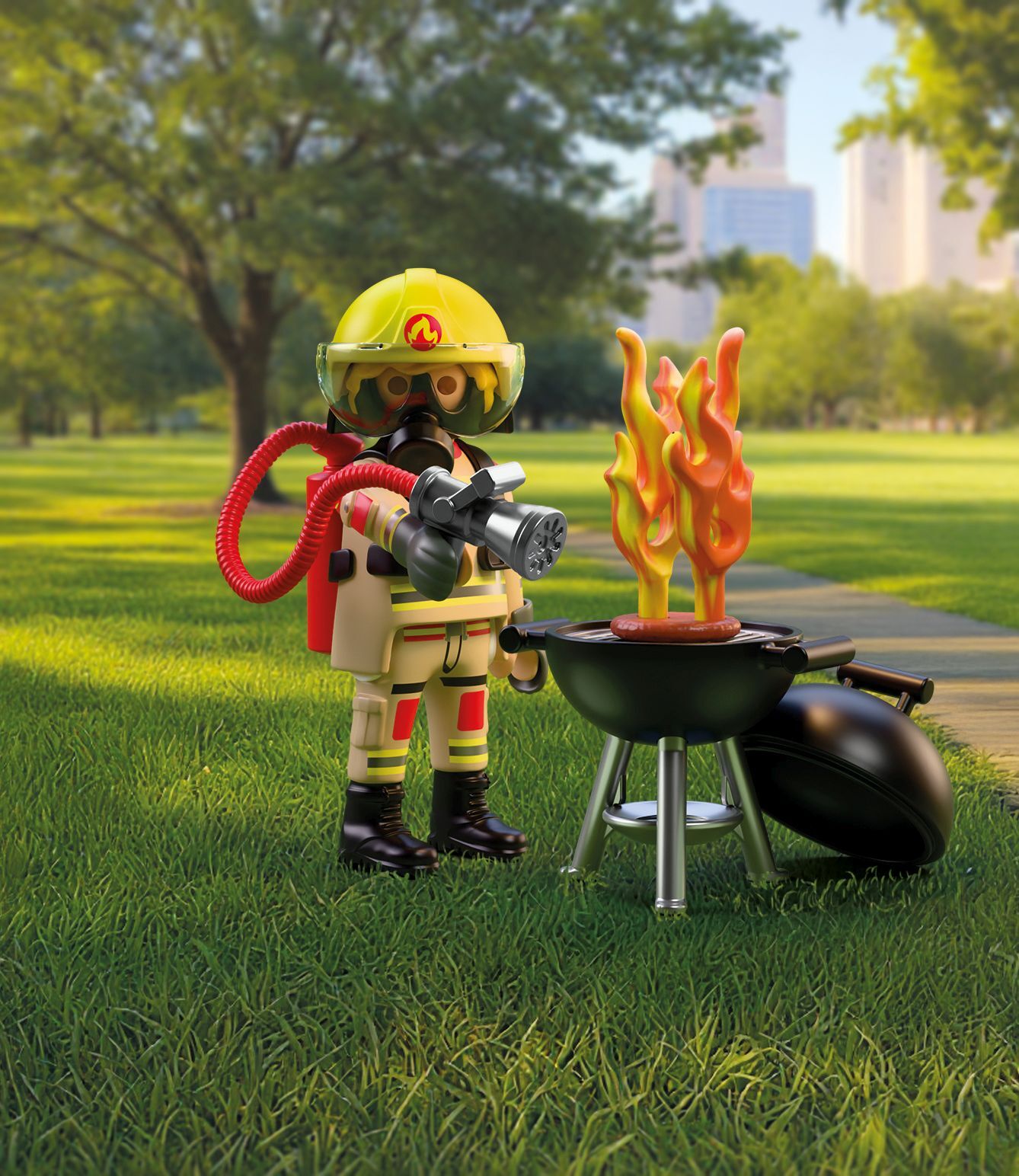 PLAYMOBIL Special Plus Feuerwehrmann mit Brandherd 72149 - Bild 2