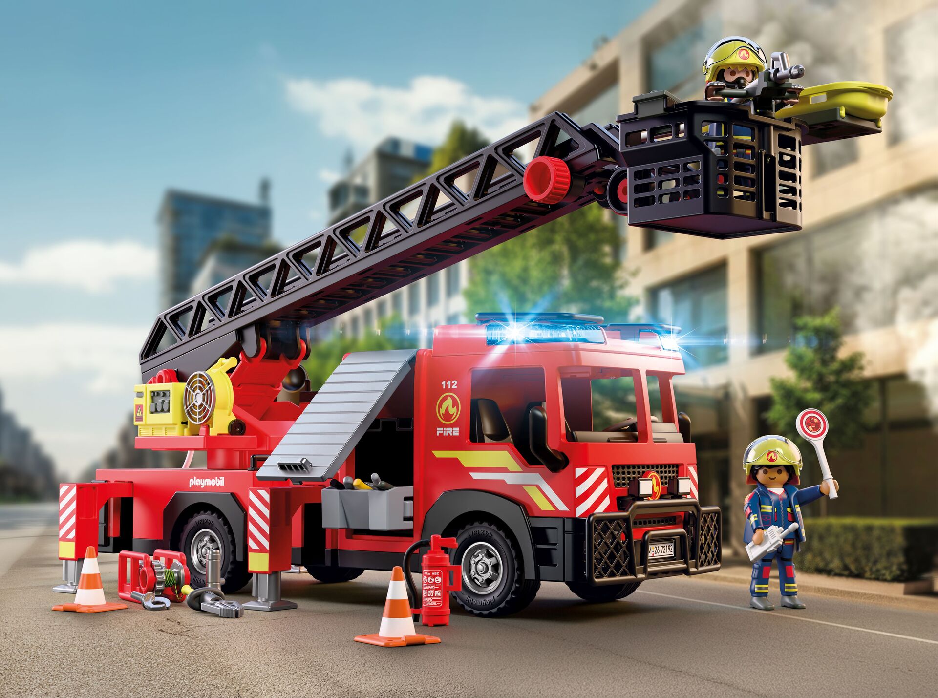 PLAYMOBIL City Action Feuerwehr-Leiterfahrzeug 72192 - Bild 2