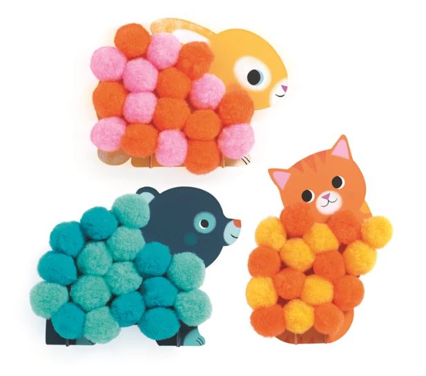 Grosse Pompoms Collagen Tiere - Bild 2