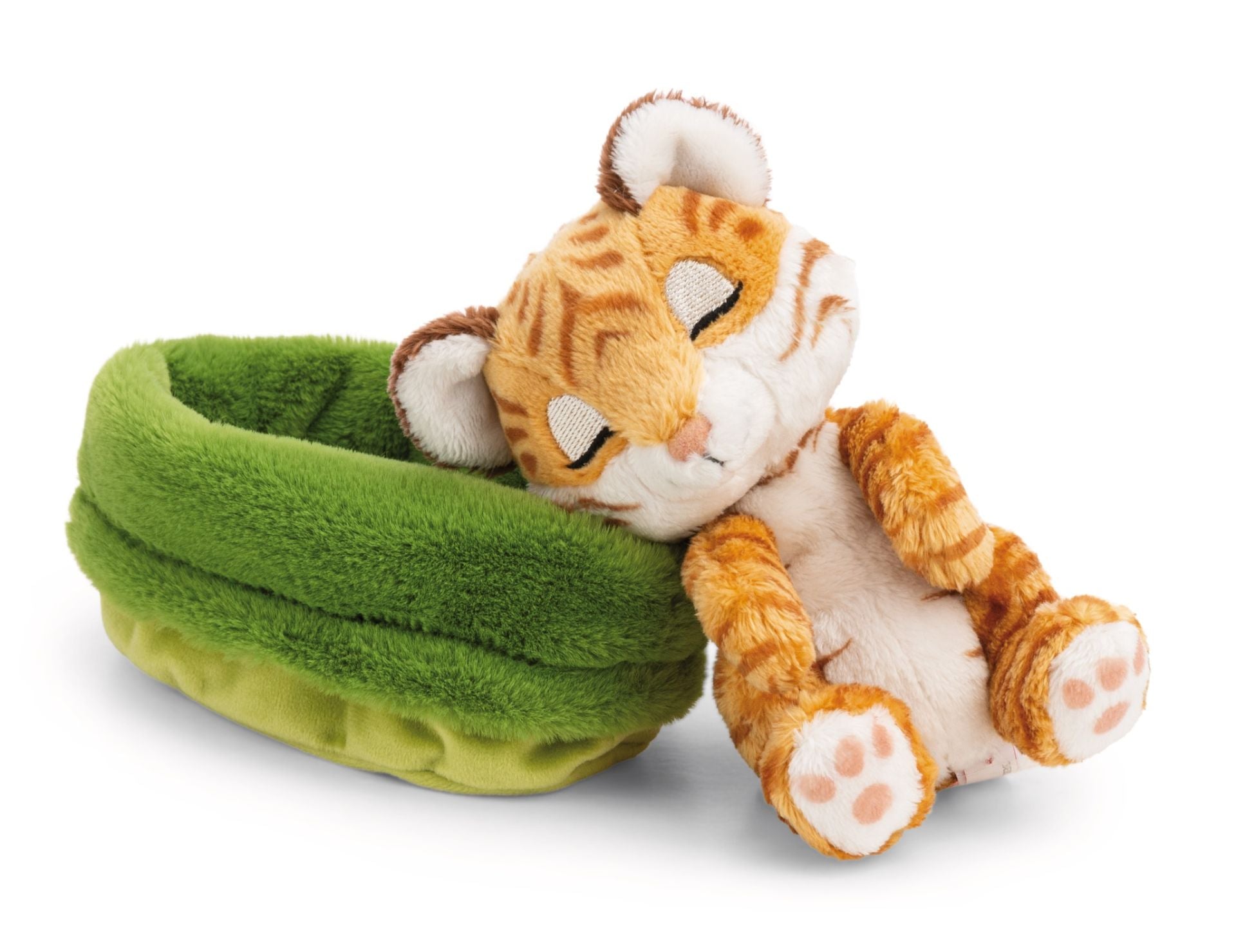 Nici Sleeping Pets Tiger-Baby im hellgrünen Körbchen - Bild 2