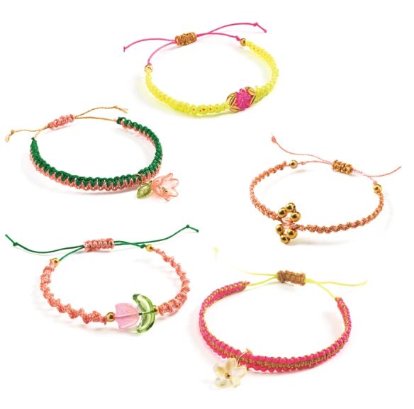 Djeco Makramee-Armbänder Rosa - Bild 2