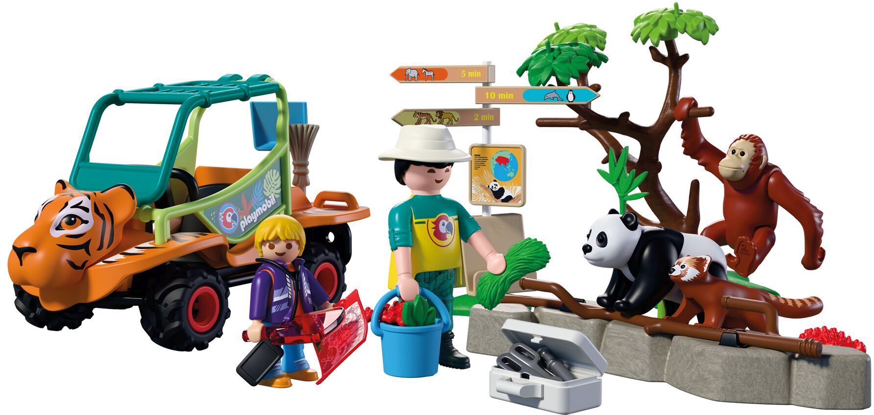 PLAYMOBIL Animals & Friends: Zoo: Tierpflegermobil 72072 - Bild 2