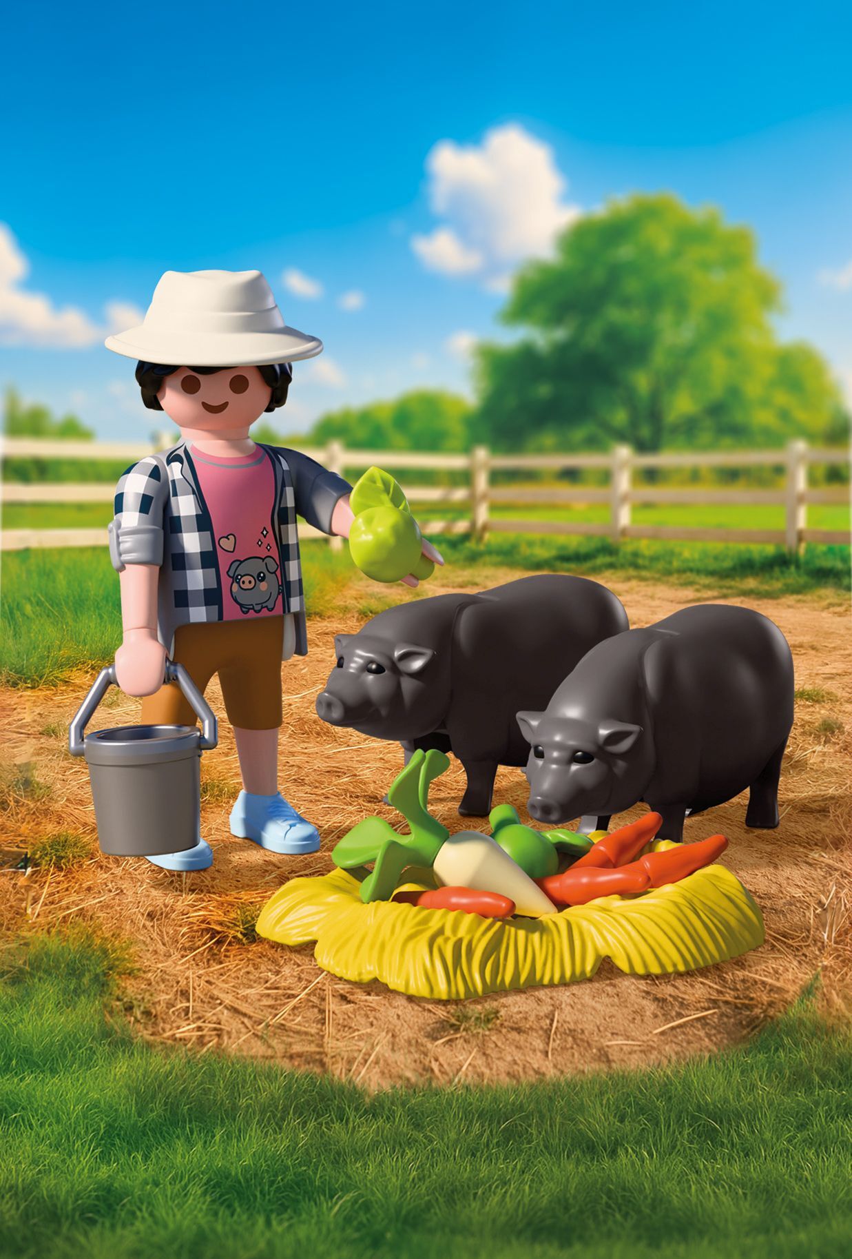 PLAYMOBIL Landwirt mit Hängebauchschwein 72171 - Bild 2