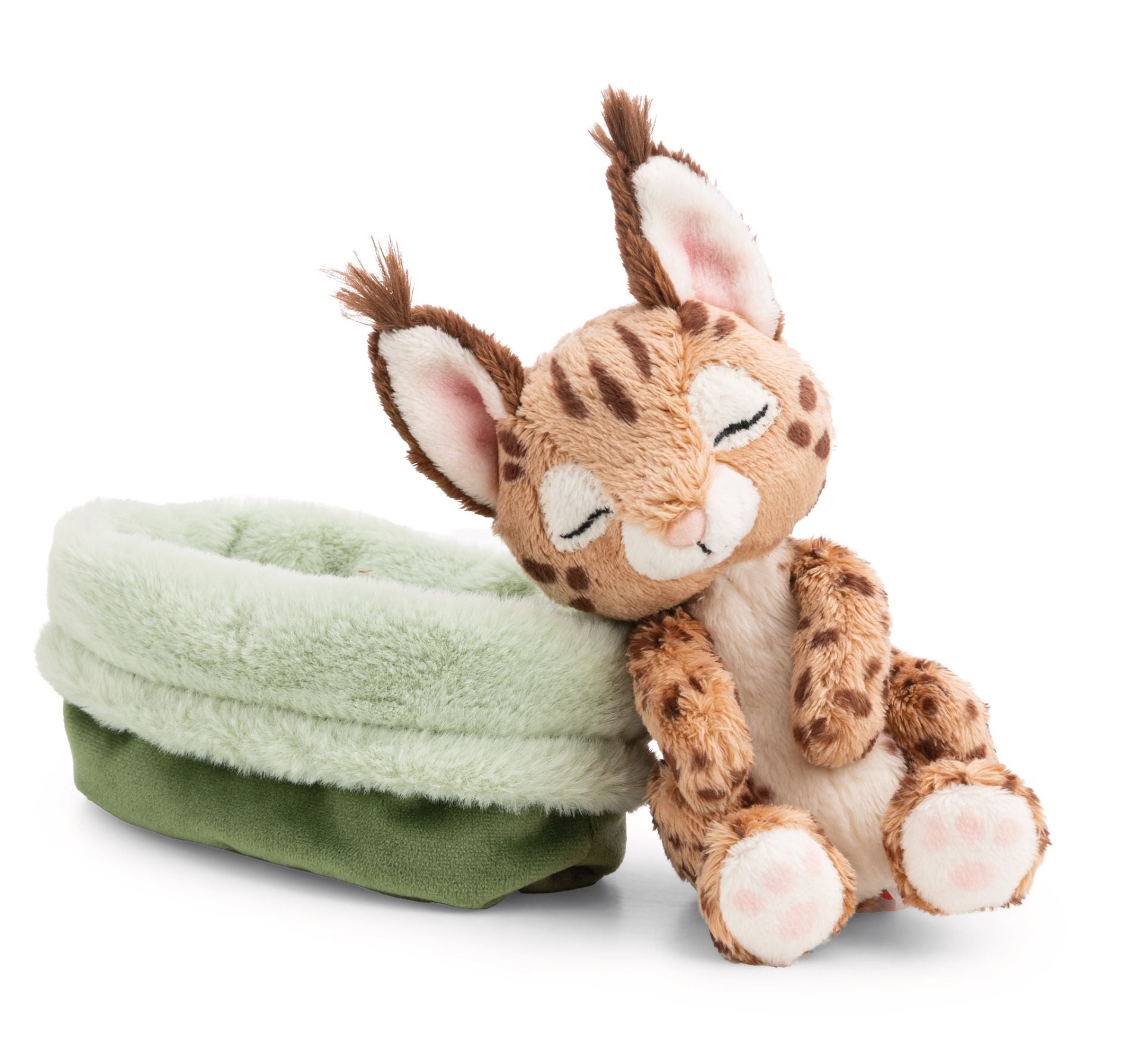 Nici Sleeping Pets Karakal-Baby im hellgrünen Körbchen - Bild 2