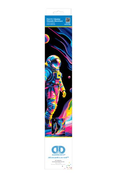 Diamond Painting Neon Astronaut Weltall - Bild 2