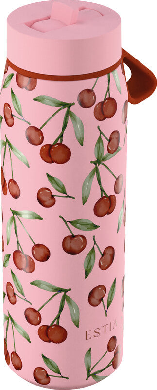 ESTIA Edelstahl Trinkflasche Pulse 5 dl Cherry Rose - Bild 2