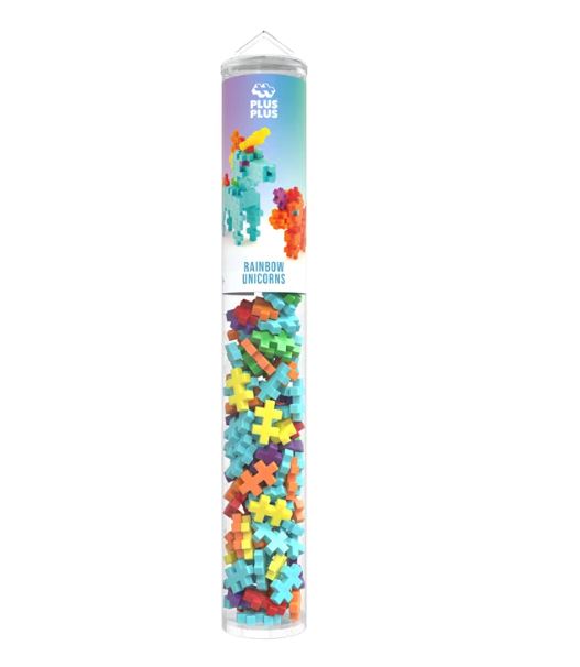 Plus Plus Tube Kreativ Bausteine Regenbogen Einhorn 100 pcs - Bild 2