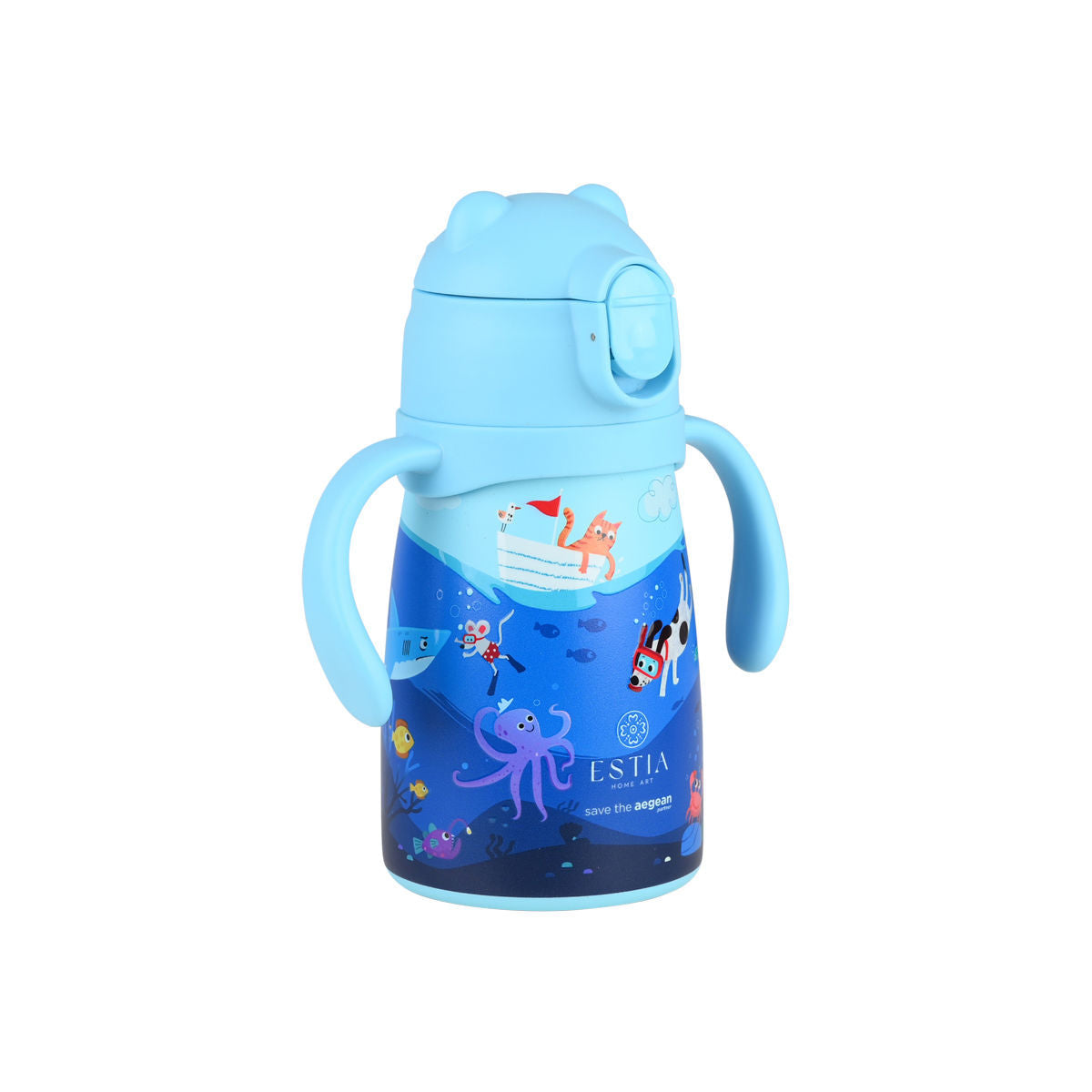 ESTIA Edelstahl Trinkflasche Kids Ocean Play 3 dl - Bild 2