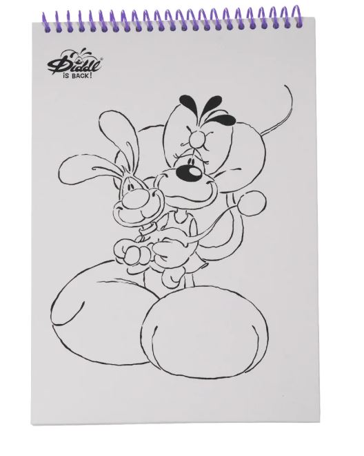 Diddl Malbuch A4, lila - Bild 2