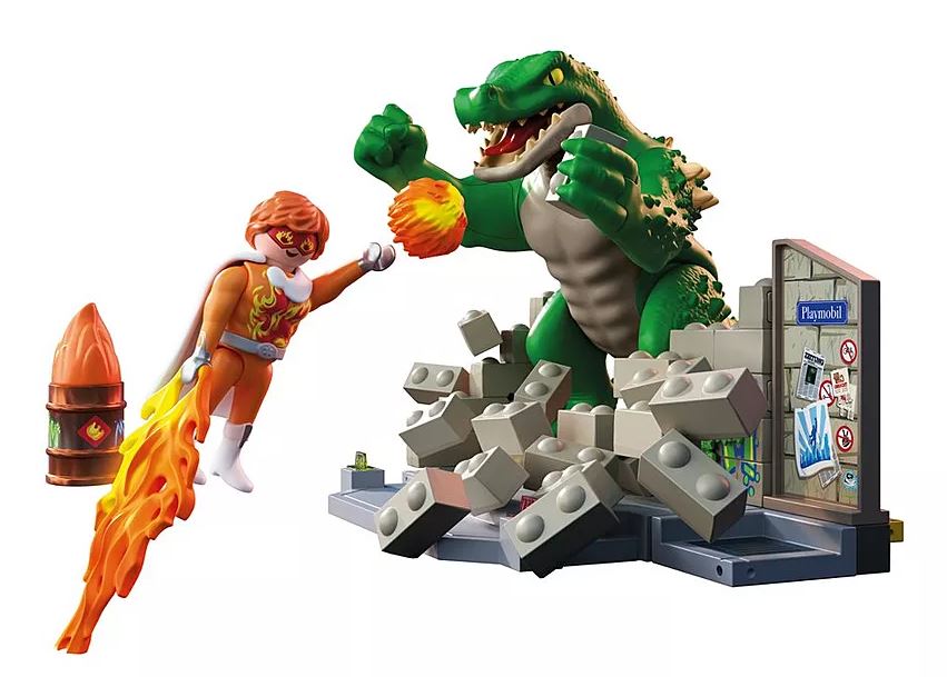 PLAYMOBIL Action Helden - Showdown mit der Riesenechse 71831 - Bild 2