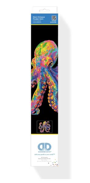 Diamond Painting Neon Oktopus - Bild 2