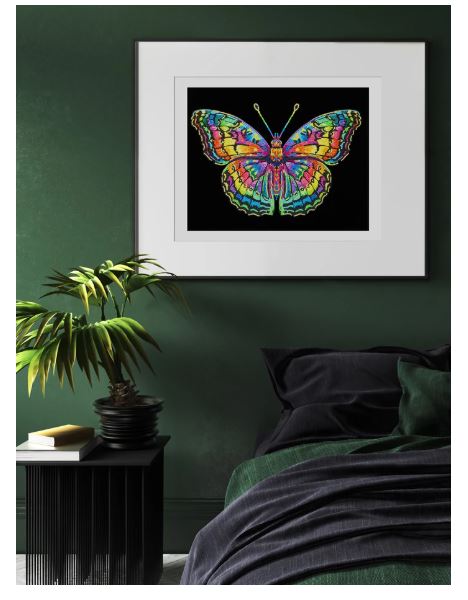 Diamond Painting Neon Schmetterling - Bild 2