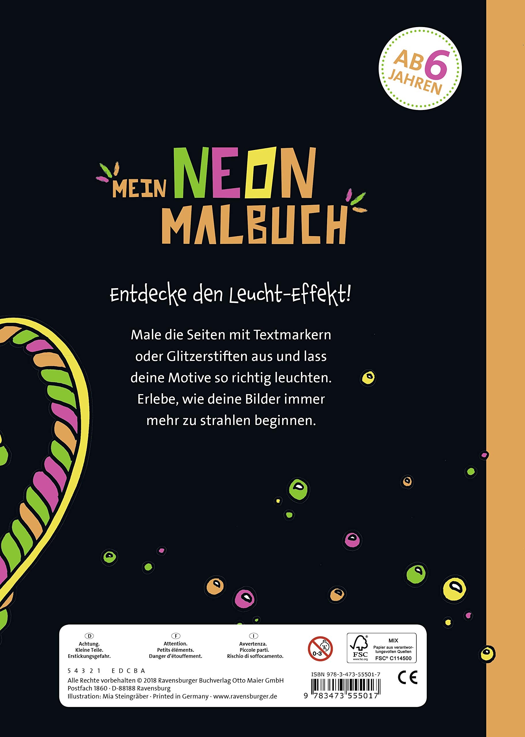 Mein Neon - Malbuch : Leuchtende Unterwasserwelt - Bild 2