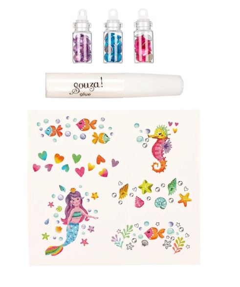 Glitzer Tattoo Set Schmetterling - Bild 2