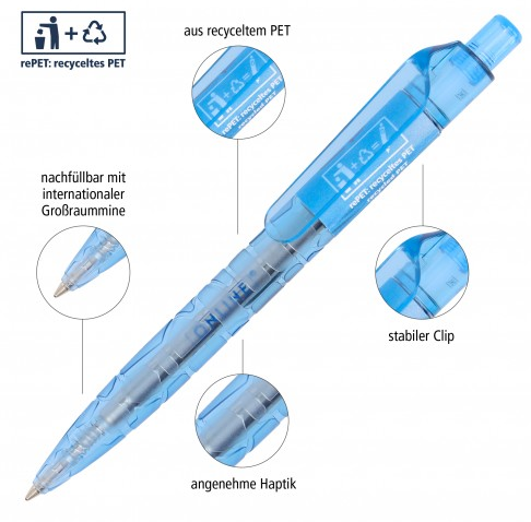 Kugelschreiber 2nd Life blue - Bild 2
