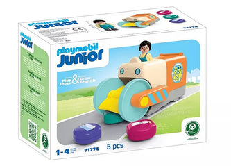 PLAYMOBIL JUNIOR: Spassiges Müllsammelfahrzeug 71774