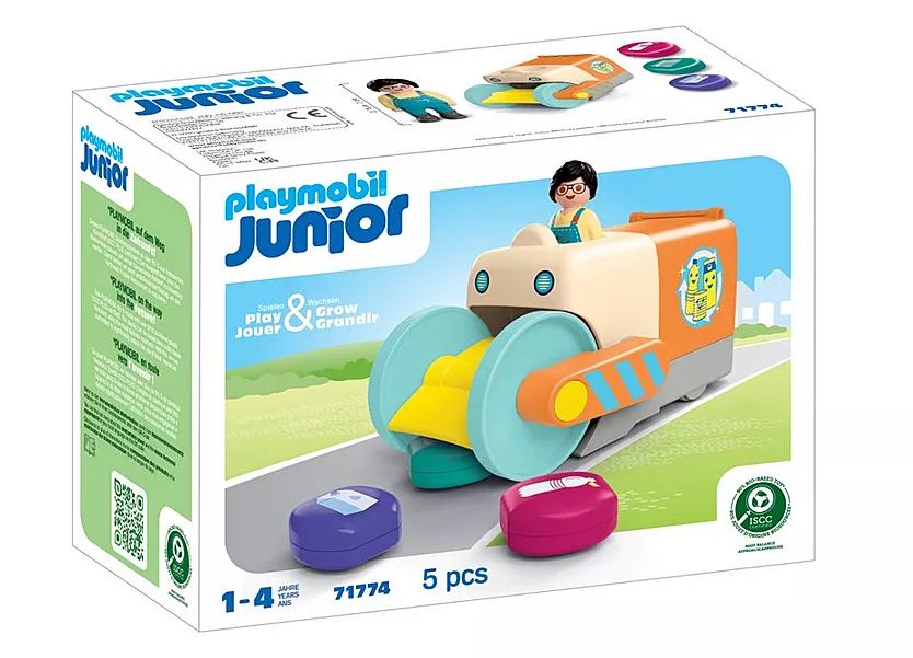 PLAYMOBIL JUNIOR: Spassiges Müllsammelfahrzeug 71774 - Bild 1