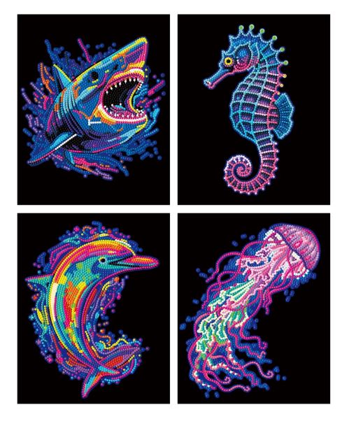 Diamond Painting Neon Meerestiere - Bild 2