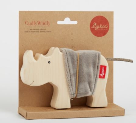 Holztier Nashorn Cudly Wudly - Bild 2