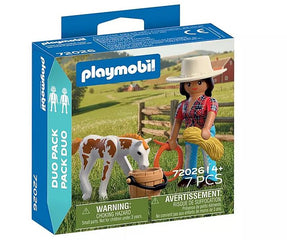 PLAYMOBIL DuoPack Reiterin mit Fohlen 72026