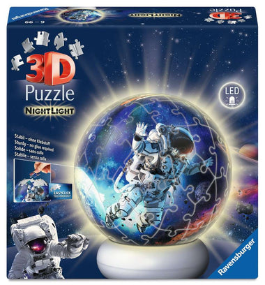 Puzzle 3D Ball 72 Teile: Nachtlicht Astronauten 08.058