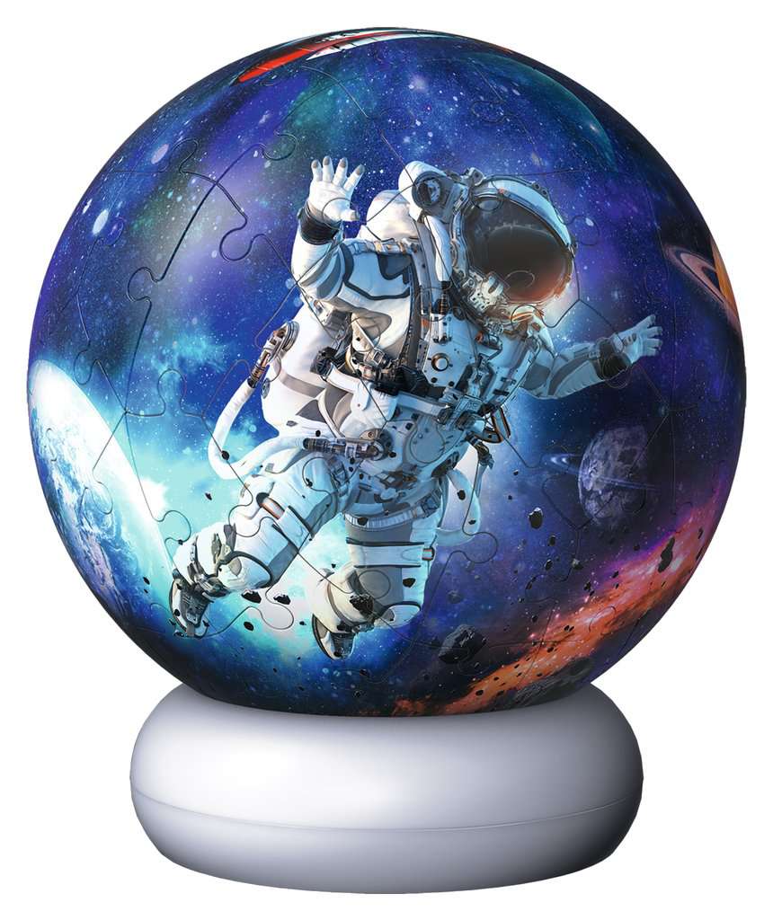 Puzzle 3D Ball 72 Teile: Nachtlicht Astronauten 08.058 - Bild 2
