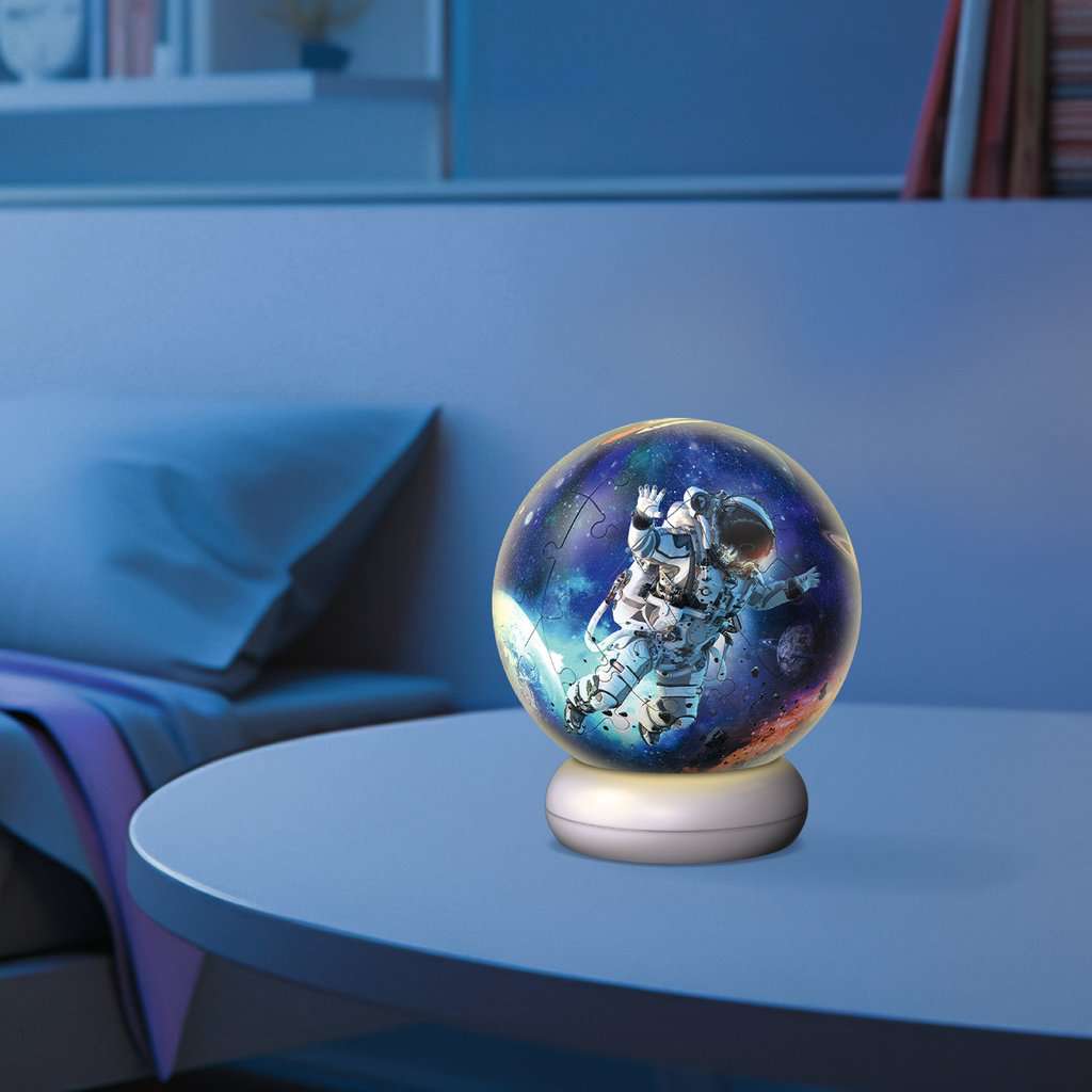 Puzzle 3D Ball 72 Teile: Nachtlicht Astronauten 08.058 - Bild 4