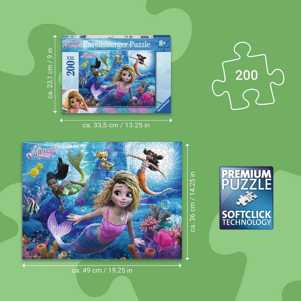 Puzzle 200 Teile Meerjungfrauen Magie 04.322 - Bild 3