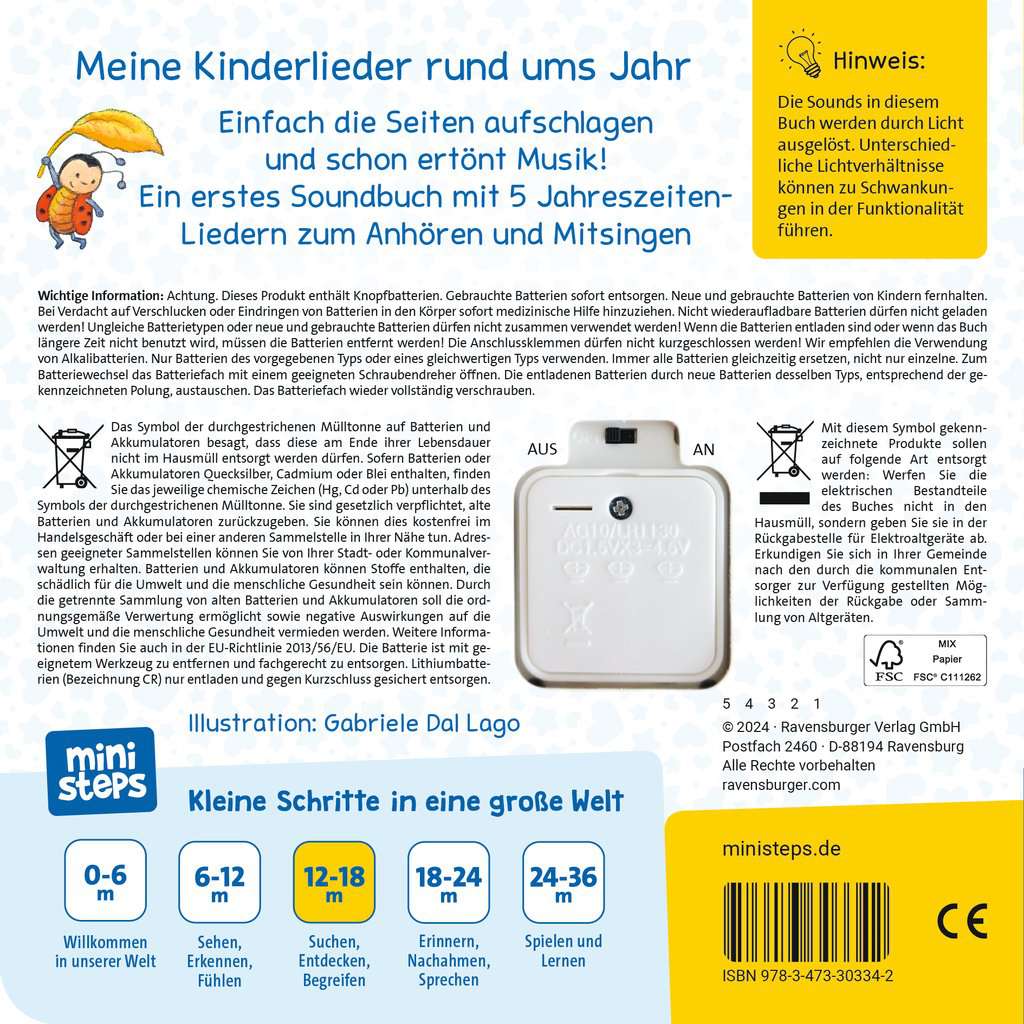 ministeps Hör rein, sing mit! Jahreszeiten-Lieder 30.334 - Bild 2