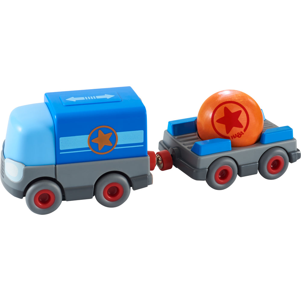 HABA Kullerbü Batterie - LKW mit Anhänger 304820 - Bild 1