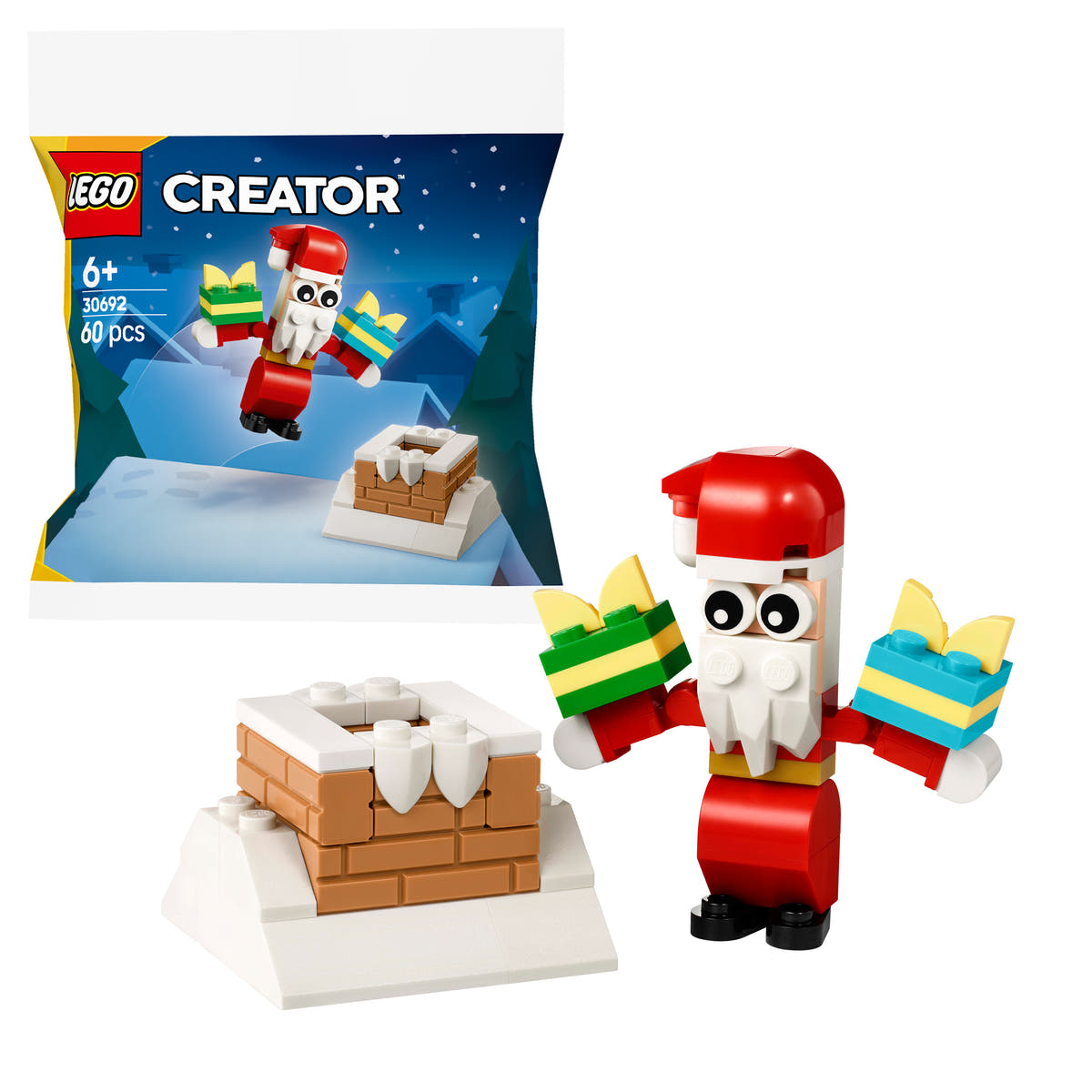 LEGO  Creator Der Weihnachtsmann im Schornstein 30692