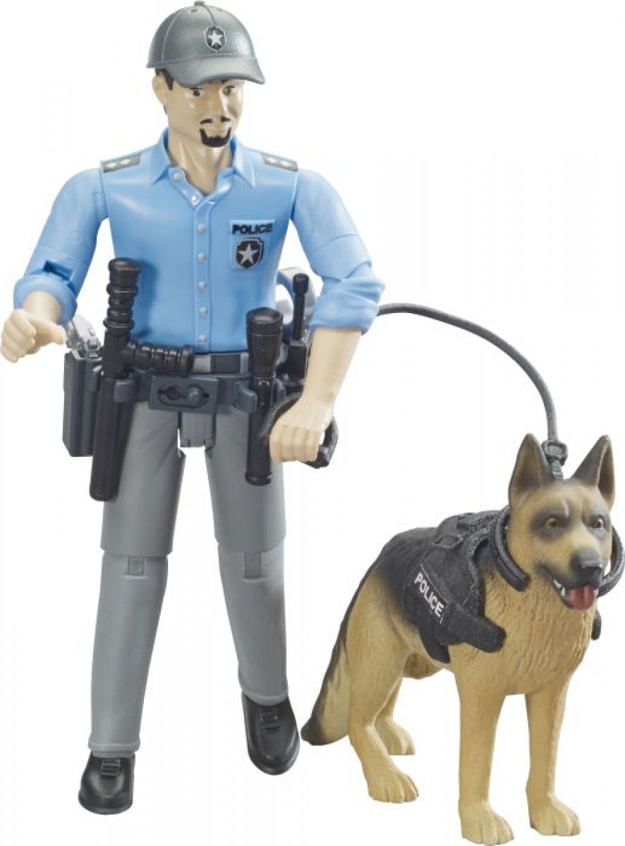 Bruder 62150 bworld Polizist mit Hund - Bild 1