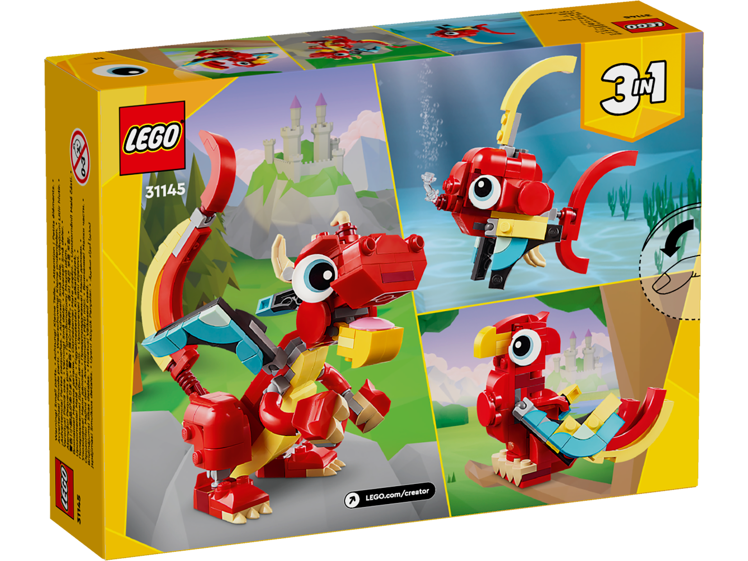 LEGO Creator Roter Drache 31145 - Bild 3