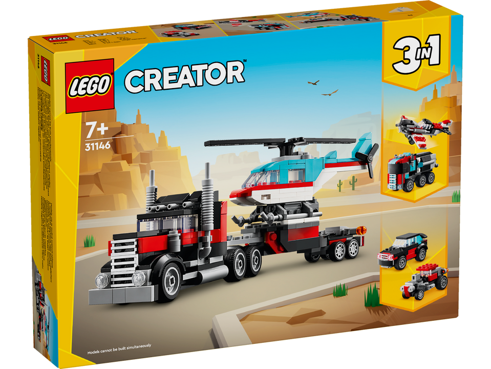 LEGO Creator Tieflader mit Hubschraber 31146