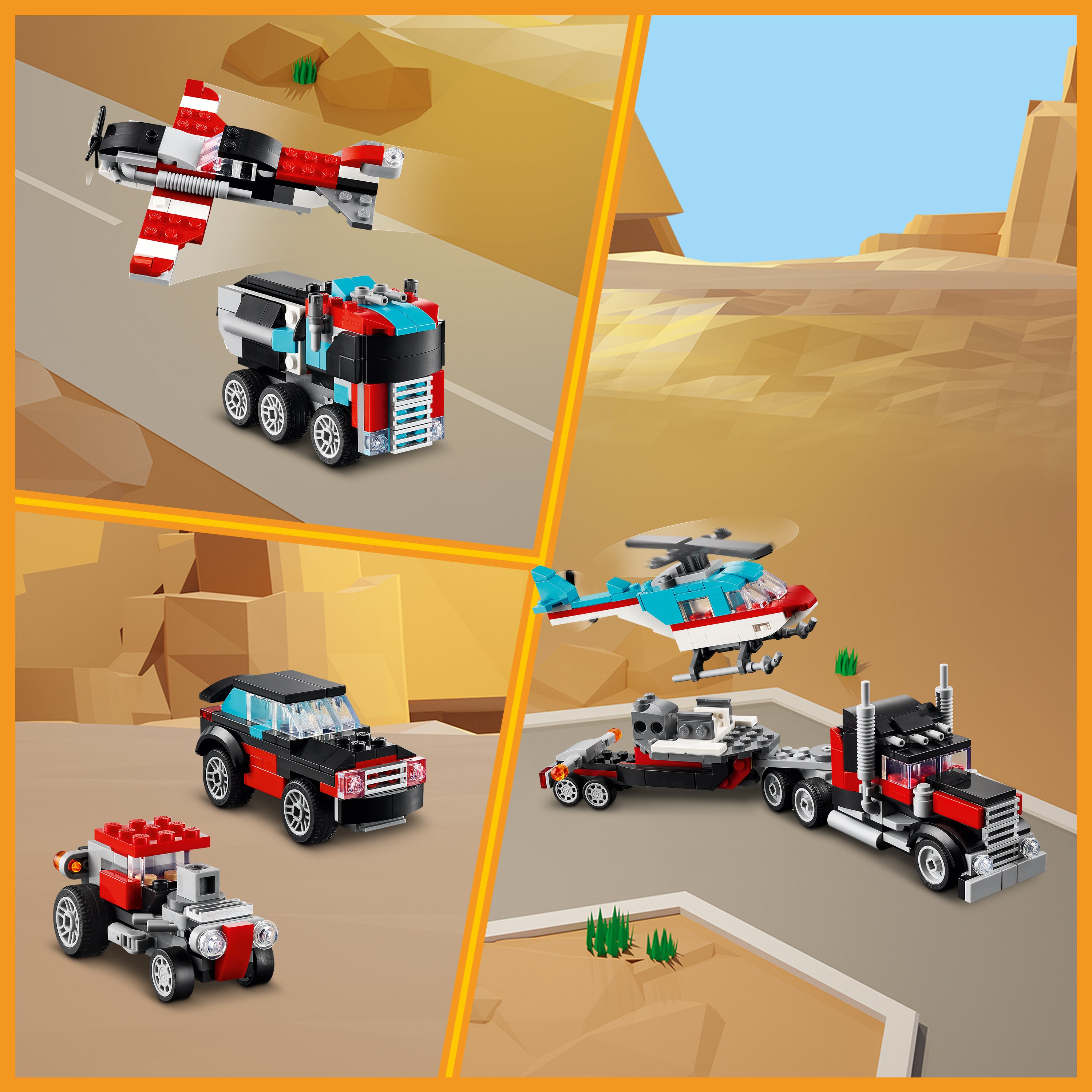 LEGO Creator Tieflader mit Hubschraber 31146 - Bild 6