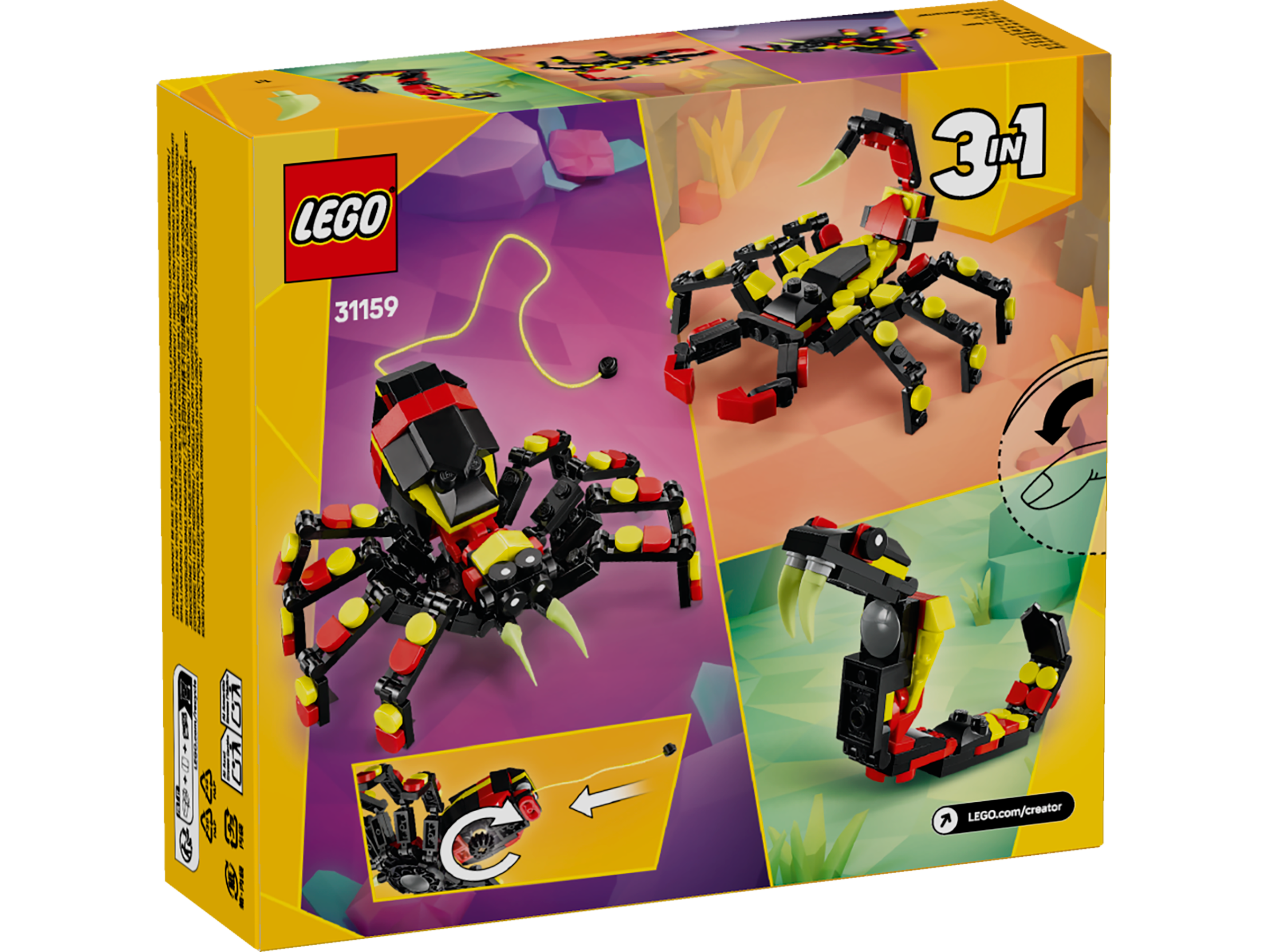 LEGO Creator Wilde Tiere: Überraschungsspinne 31159 - Bild 9