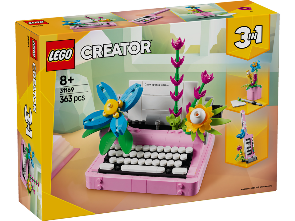 LEGO Creator 3in1 Schreibmaschine mit Blumen 31169
