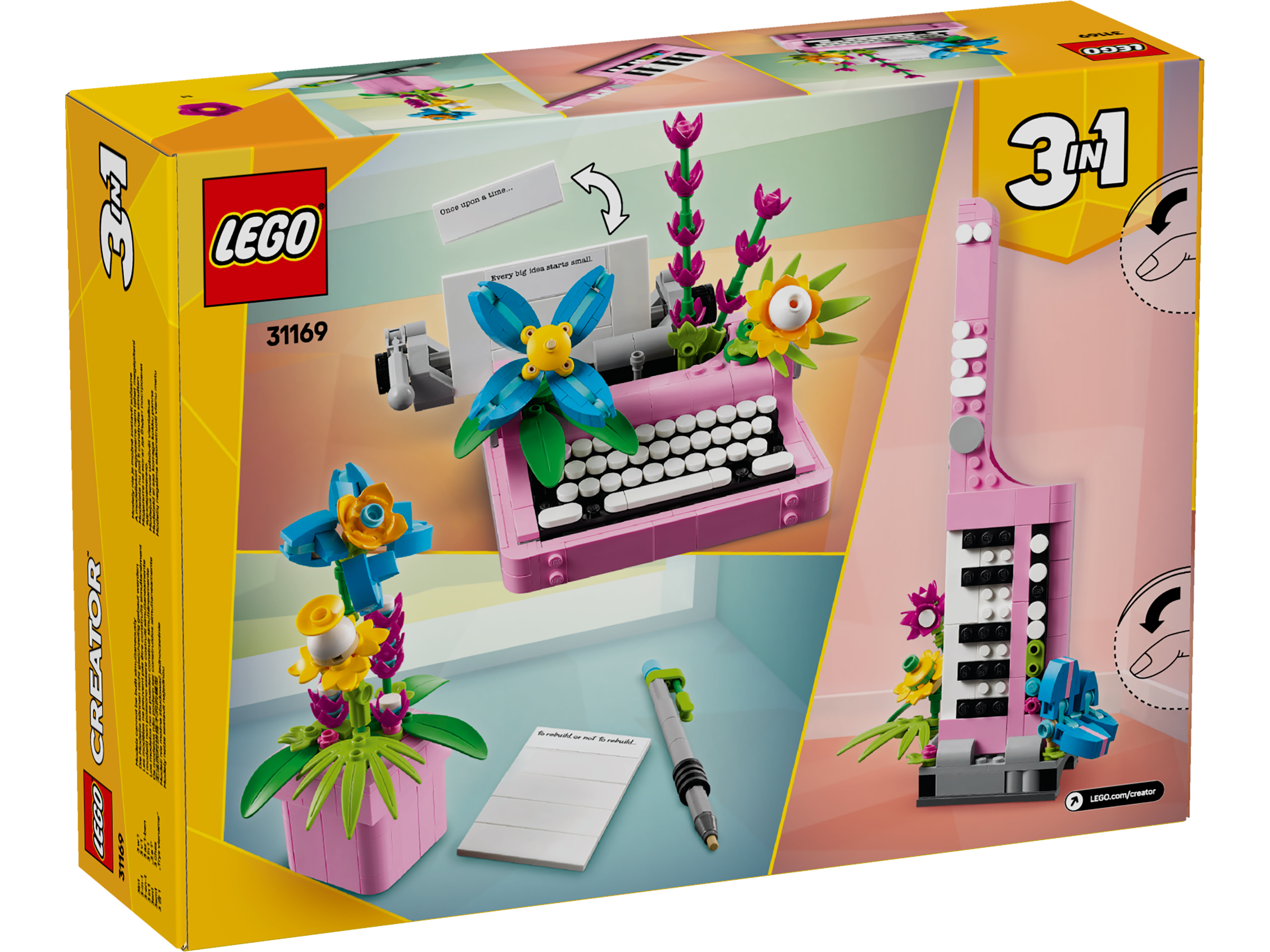 LEGO Creator 3in1 Schreibmaschine mit Blumen 31169 - Bild 9