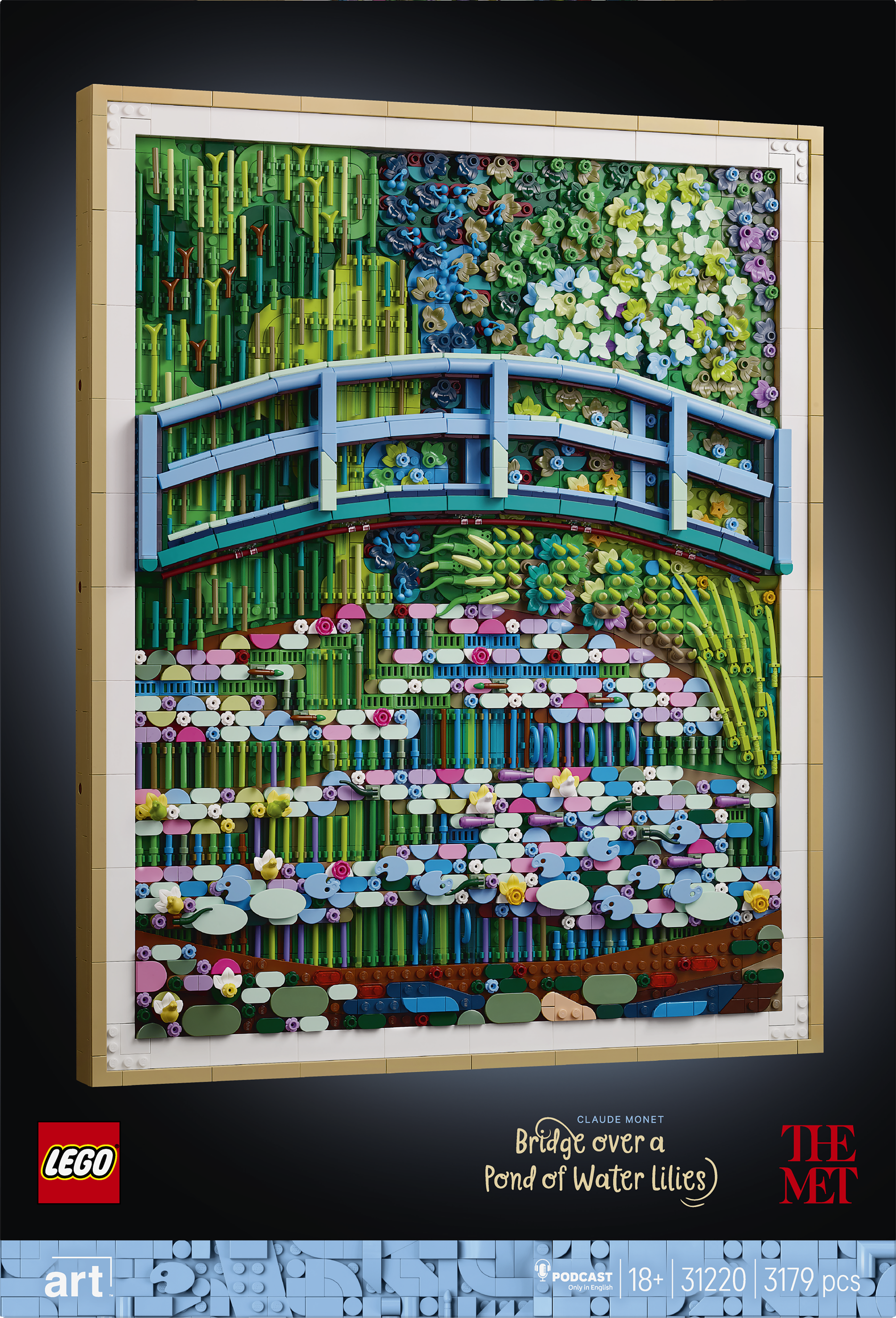 LEGO Art Claude Monet Brücke über einen Seerosenteich 31220 - Bild 9