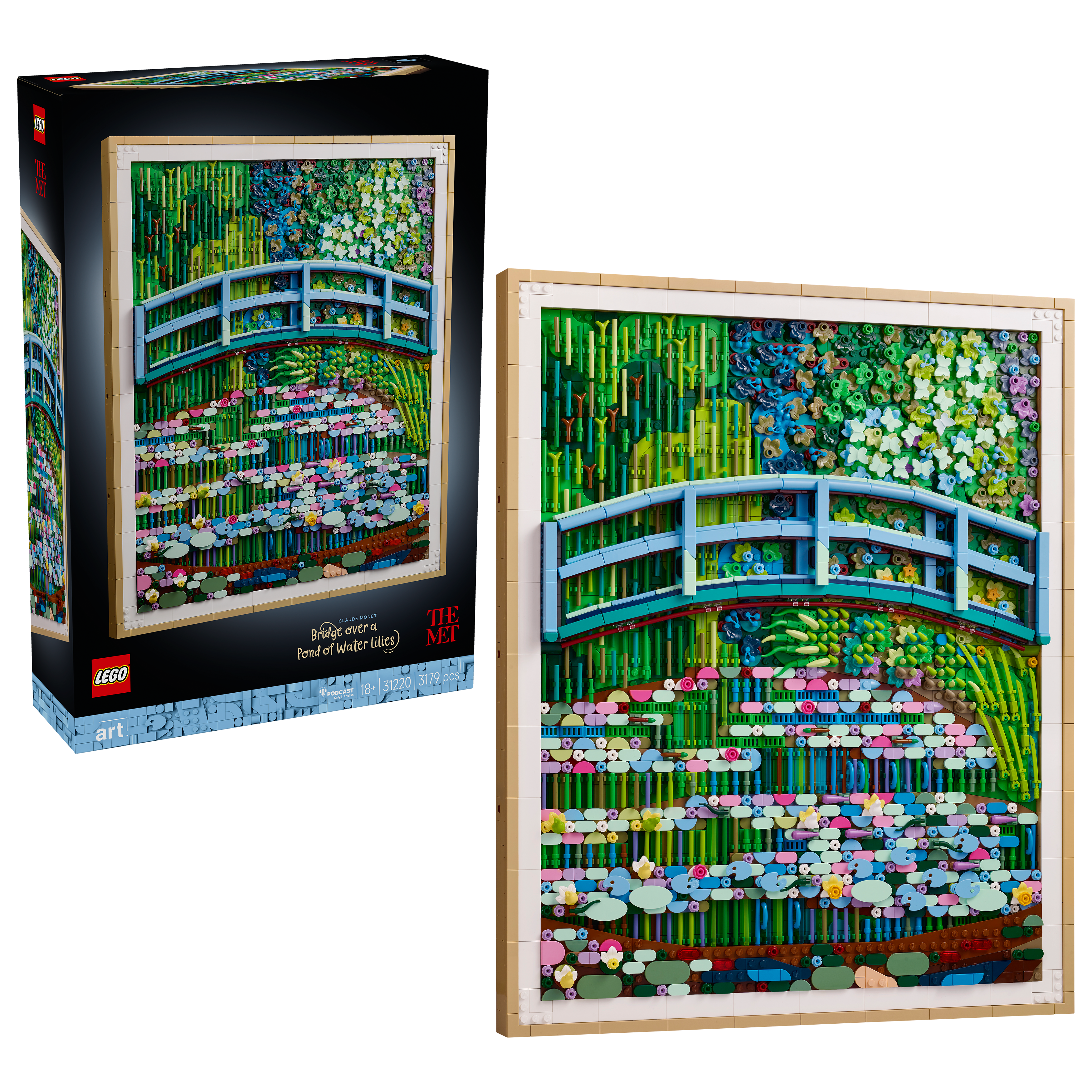 LEGO Art Claude Monet Brücke über einen Seerosenteich 31220 - Bild 1