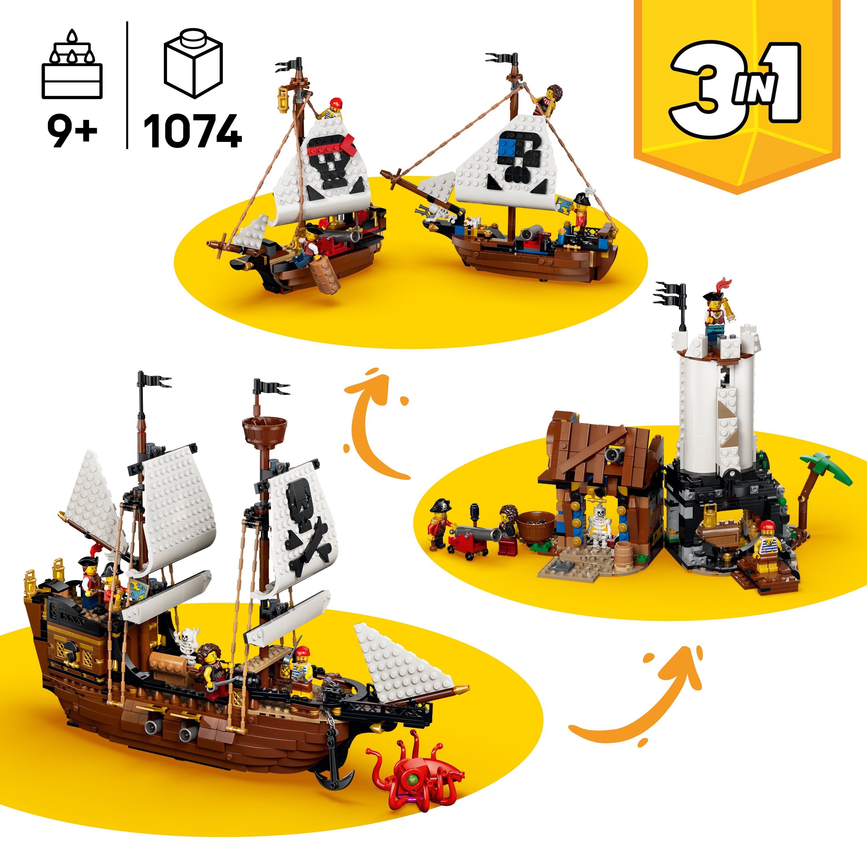 LEGO Creator 3-in-1 Legendäres Piratenschiff 3187 - Bild 10