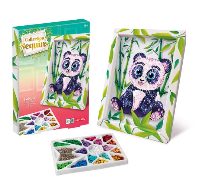 Sequins Paillettenkunst Panda - Bild 1